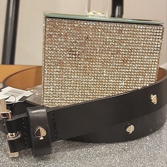 Kate Spade New York Spade Studded Belt main image 4